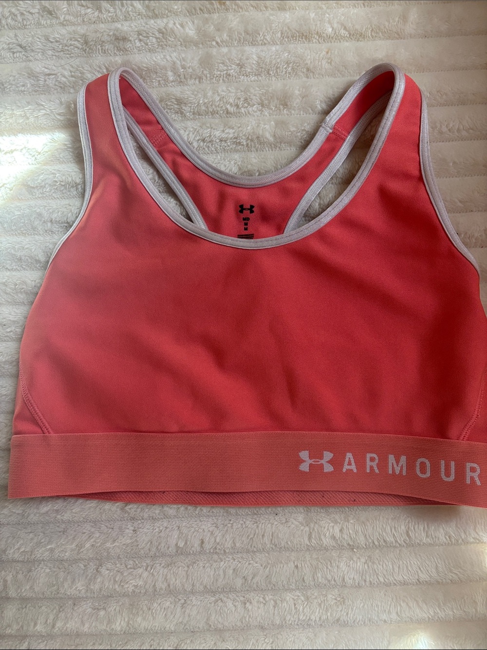 Under Armour Coral Pink Racerback Crop Top